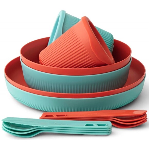 Набор посуды Sea to Summit Passage Dinnerware Set (spicy orange/aqua sea blue) (STS ACK037051-122123) изображение 2