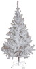 Ялинка штучна Маг-2000 Валентина, 180 см, з 2 частин, металева ніжка, білий із сріблястим, ПВХ (МКВ-180)