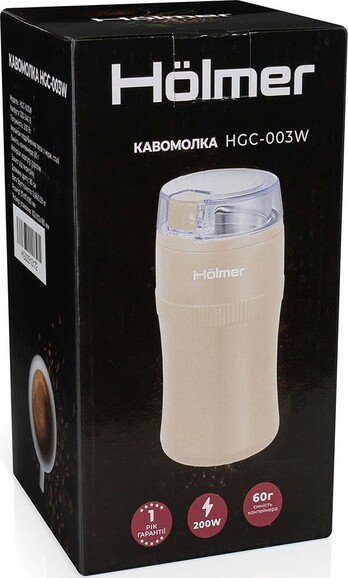 Кофемолка Holmer HGC-003W изображение 6