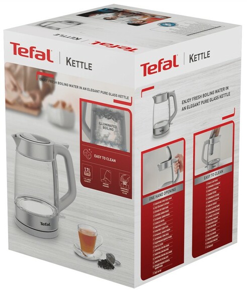 Електрочайник Tefal Glass Kettle KI605B30 фото 4