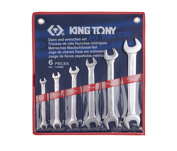 Набор ключей рожковых King Tony 1106MR (6 предметов)
