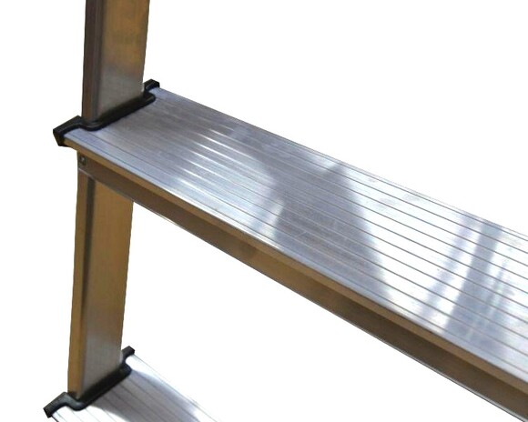 Двухсторонняя алюминиевая лестница VIRASTAR Step Stool 2x3 ступеней изображение 2