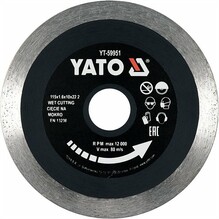 Диск отрезной Yato 115х1.6х10х22.2 мм (YT-59951)