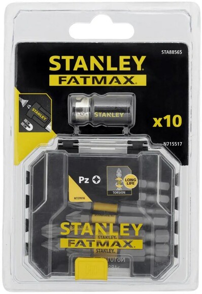 Набор бит STANLEY FatMax, 50 мм, 10 шт, кейс (STA88565) изображение 3