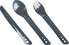 Набір (виделка, ложка, ніж) Lifeventure Ellipse Cutlery graphite (75013)