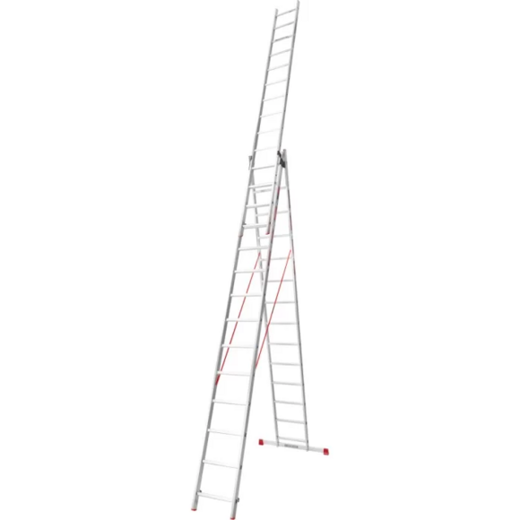 Лестница алюминиевая трехсекционная BLUETOOLS 3x14 (160-9010) изображение 4