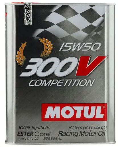 

Моторное масло Motul 300V Competition, 15W50 2 л (104244)