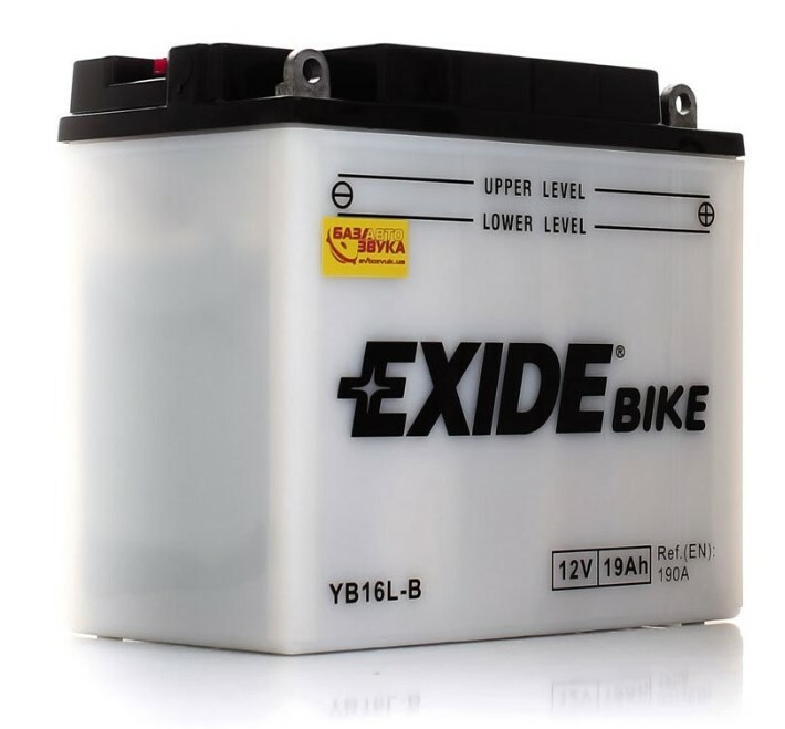 

Аккумулятор EXIDE EB16L-B, 19Ah/190A