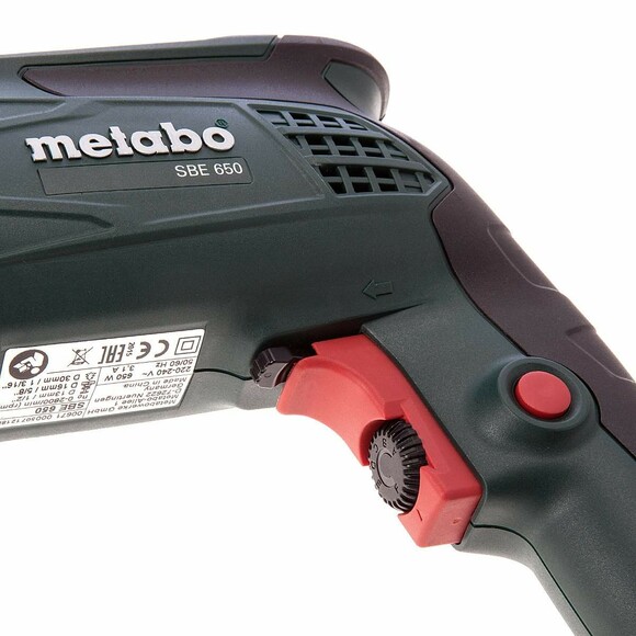 Дрель ударная Metabo SBE 650 (600671000) изображение 4