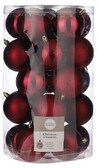 Набір ялинкових іграшок House of Seasons 6 см, 30 шт. (червоні) (8718861796667)