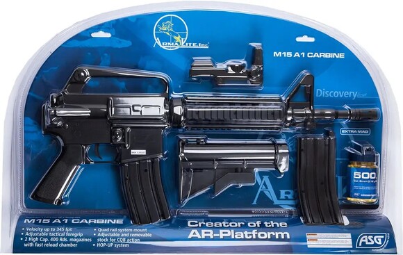 Винтовка страйкбольная ASG Armalite M15A1 Carbine Spring, калибр 6 мм (2370.41.28) изображение 7