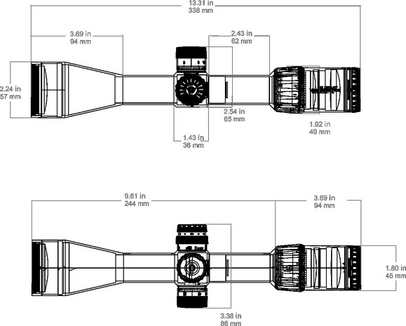 Прицел оптический Vector Optics Taurus 2-16x50, illum. SFP HD, 30 мм (SCOM-43) изображение 12