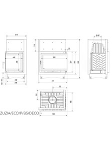 Каминная топка Kratki ZUZIA ECO 12 DECO (ZUZIA/ECO/P/BS/DECO) изображение 5