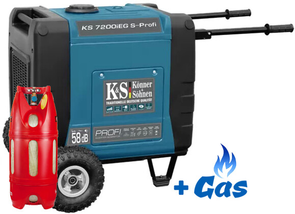 Інверторній генератор Konner&Sohnen KS 7200iEG S-PROFI фото 2