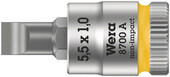Викруткова головка шліцьова Wera Zyklop, 1/4 ", 8700 A FL, 1,0x5,5x28,0 мм (05003321001)