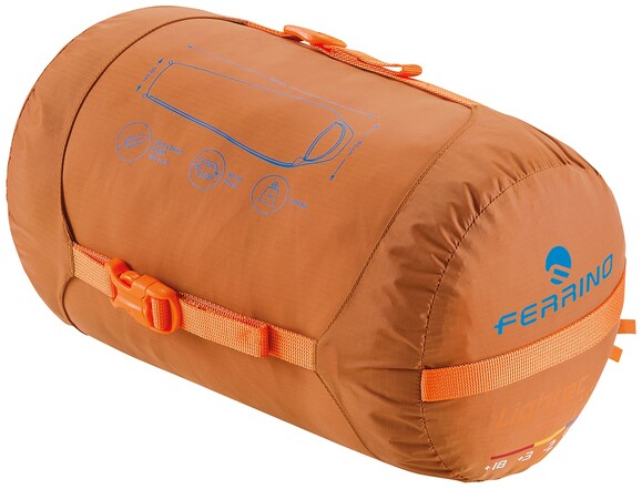 Спальный мешок Ferrino Lightec 1400 Duvet/-16°C Russet Left (86706IAA) (928720) изображение 3