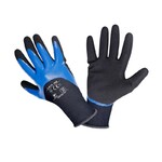 Перчатки защитные Lahti Pro покрытие нитрил (нейлон, нитрил) черно-синие 10 (L221010K)