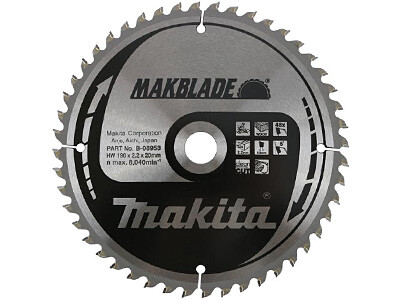 

Пильный диск Makita MAKBlade по дереву 190x20 48T (B-08953)