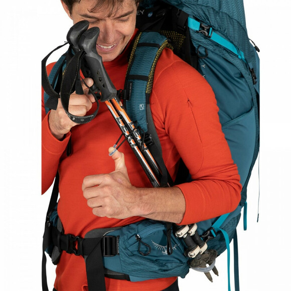 Туристический рюкзак Osprey Atmos AG 65 (S22) Venturi Blue L/XL (009.2790) изображение 4