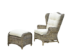 Кресло с пуфом CRUZO Винг (kp190122)