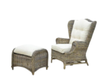 Кресло с пуфом CRUZO Винг (kp190122)