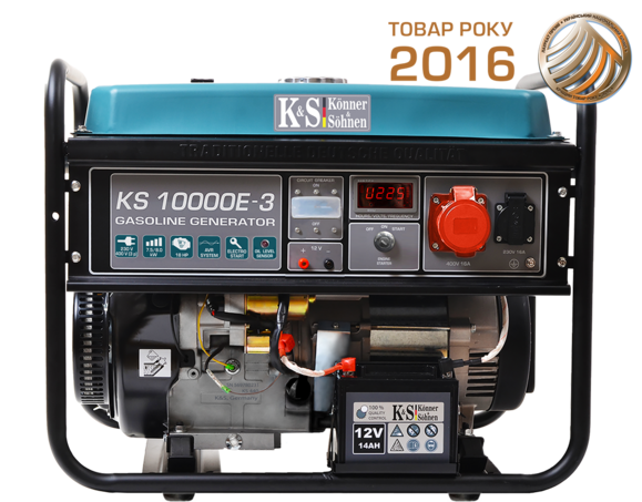 Бензиновый генератор Konner & Sohnen KS 10000E-3 изображение 3