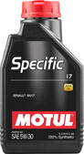 Моторное масло MOTUL Specific 17, 5W30 1 л (109840)