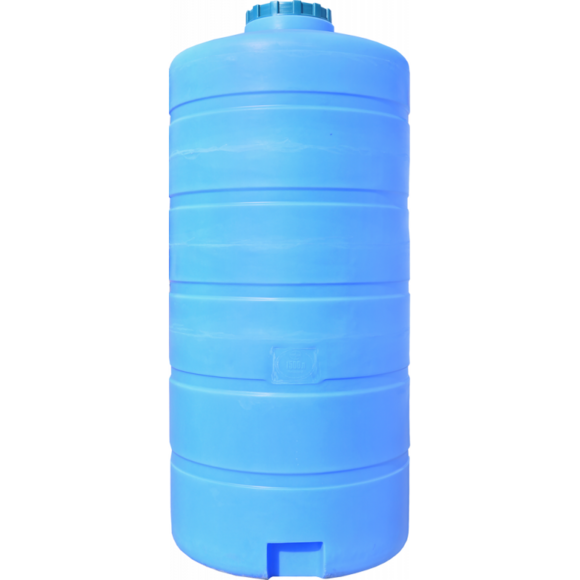 Пластиковая емкость Пласт Бак 1500 л вертикальная, голубая (00-00012441) изображение 2