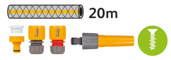 Тримач для шланга Hozelock зі шлангом Select 12.5 мм, 20 м та конекторами (4 шт.) (00-00010617) фото 3