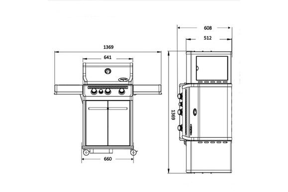 Газовый гриль Santos S-301 Black (900235) изображение 17