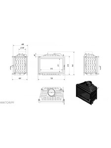 Каминная топка Kratki WIKTOR 14 (WIKTOR/PF) изображение 2