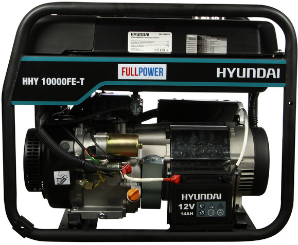 Бензиновий генератор Hyundai HHY 10000FE-T (універсальній 220/380В) фото 2
