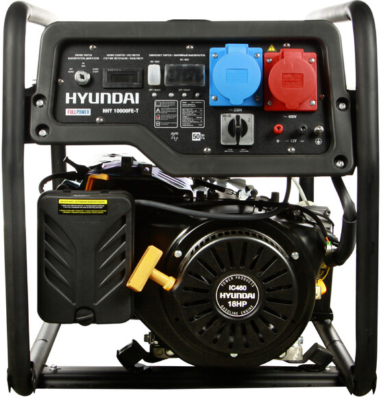 Бензиновый генератор Hyundai HHY 10000FE-T (универсальный 220/380В) изображение 4