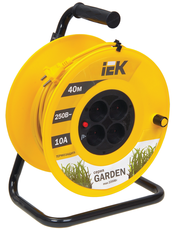 

Катушка ІЕК УК40 с т/з 4 места 2Р 40 м 2х1,0 мм2 "Garden" (WKP23-10-04-40)