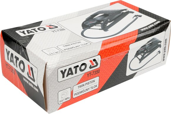Насос ножний подвійний Yato YT-7350 фото 5