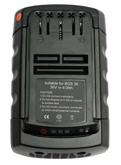 Аккумулятор PowerPlant для шуруповертов и электроинструментов BOSCH GD-BOS-36, 36 V, 4 Ah, Li-Ion (DV00PT0005) изображение 2