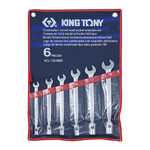 Набор ключей KING TONY 6 единиц, рожково-торцевых (1B06MR)