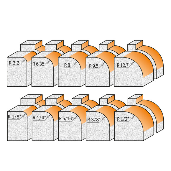 Фреза CMT HM R9.5 D31.75 l14 S-12 (980.503.11) изображение 3