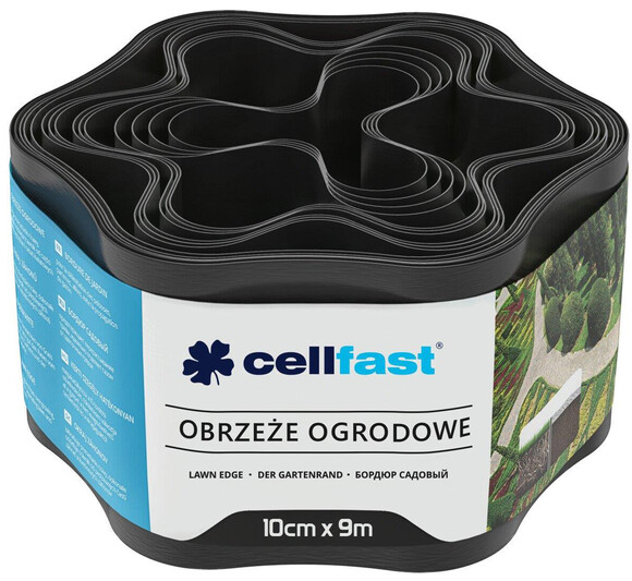 Стрічка газонна Cellfast 10 см x 9 м (чорна) (30-031H)