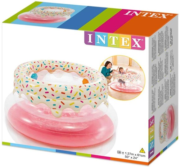 Дитячий надувний ігровий центр-манеж Intex Пончик (48476) фото 2