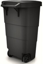 Бак для сміття Prosperplast Wheeler 110 л, чорний (5905197463292)