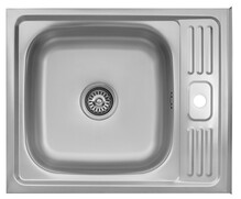 Кухонна мийка накладна Kroner KRP Satin-6050, 0.6 мм (CV031911)