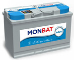 Автомобільний акумулятор MONBAT AGM 6CТ-95 R+, 12В, 95 Аг (AGM-95-MP)