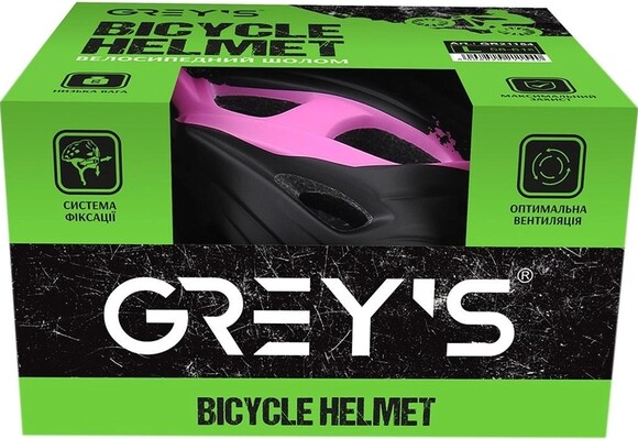 Велосипедний шолом Grey's, L, чорно-фіолетовий, матовий (GR21154) фото 2