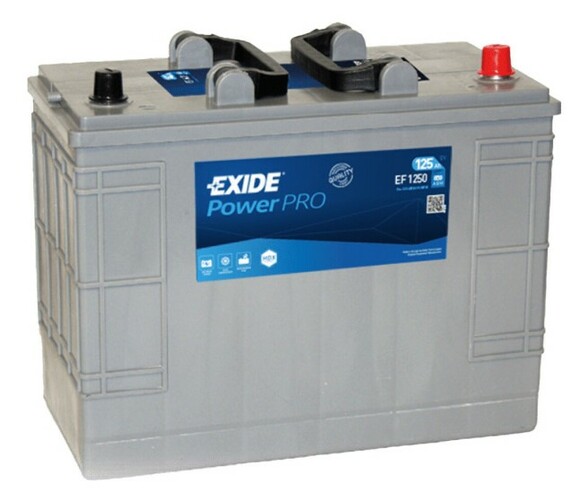 Акумулятор EXIDE EF1250 Power PRO, 125Ah/850A 