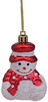 Набор елочных игрушек Chomik Снеговик, 8 см, 2 шт. (белый/красный) (5900779839250_2)