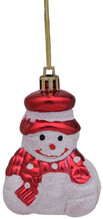 Набор елочных игрушек Chomik Снеговик, 8 см, 2 шт. (белый/красный) (5900779839250_2)