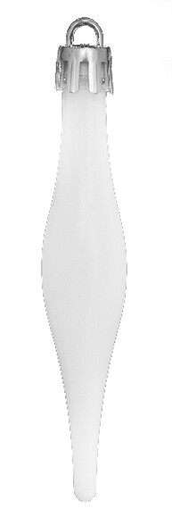 Набор елочных игрушек Jumi Сосулька, 9.5 см, 18 шт. (белый) (5900410791558) изображение 3