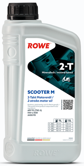 Моторное масло ROWE HighTec 2-T Scooter M, 1 л (20031-0010-99)