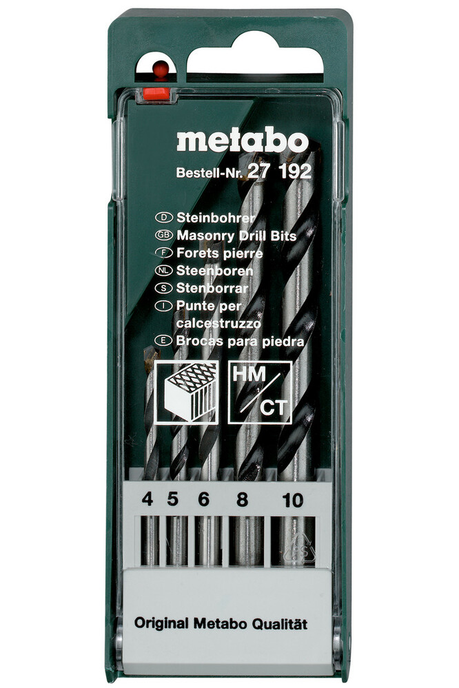 

Набор сверл по камню Metabo (627192000)